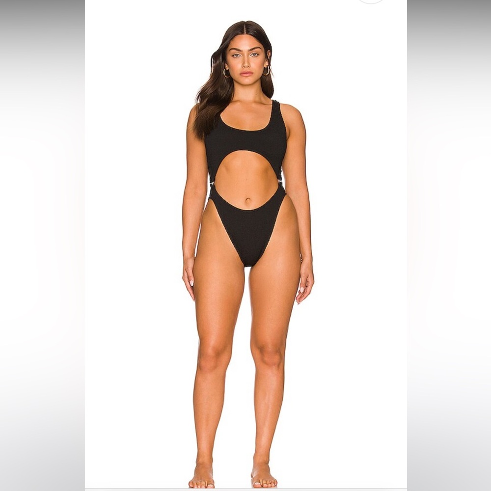 REVOLVE X GOOD AMERICAN Always Fits Monokini in Black